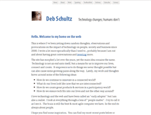 Tablet Screenshot of deborahschultz.com
